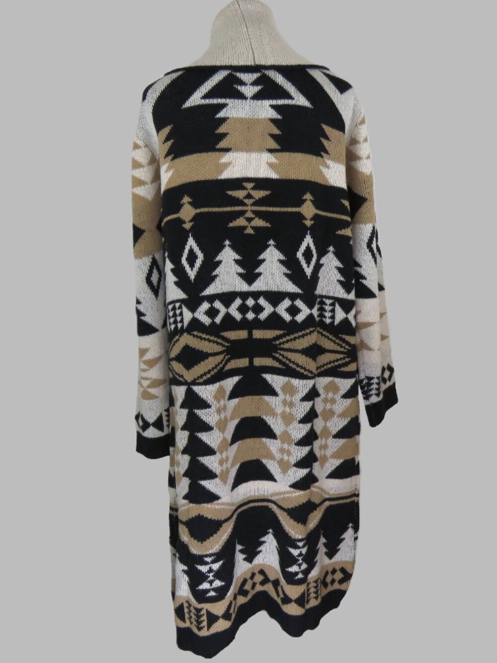 NWT Maurice's Women's Tribal Print Open Front Duster Cardigan Size XL (C2115) - Picture 5 of 10